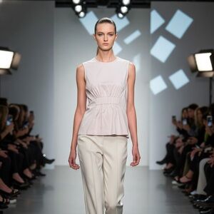 ARGENT round neck pink sleeveless casual Elegant Top 6